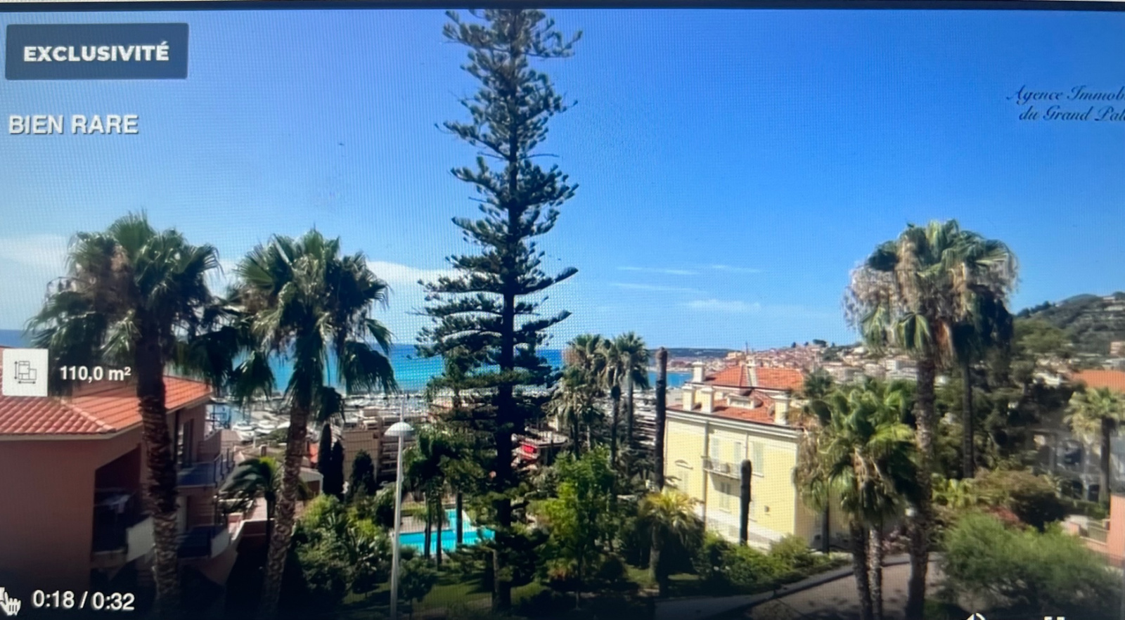 EXCLUSIVITE Menton Garavan- T4 110m²- Avant dernier étage d'une petite copropriété- Vue Carte Postale Mer. — photo 3