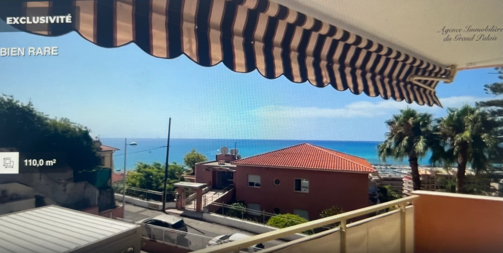 EXCLUSIVITE Menton Garavan- T4 110m²- Avant dernier étage d'une petite copropriété- Vue Carte Postale Mer. — photo 4