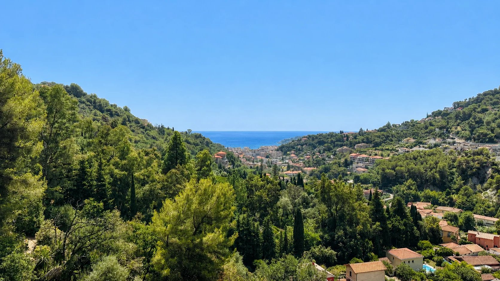 Achat Appartement Menton Charmant Appartement quatre pieces avec vue mer — photo 1