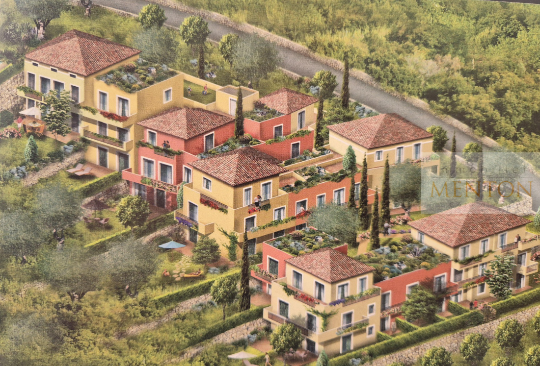 Menton, parc saint georges, studio, terrasse, jardin  en 5 ème étage d 'une résidence récente, piscine, cave — photo 5