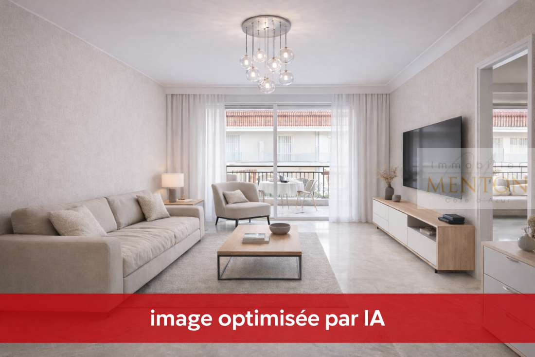 Menton quartier pigautier, à 300 m des plages ce beau studio, terrasse dans une résidence de standing. — Menton