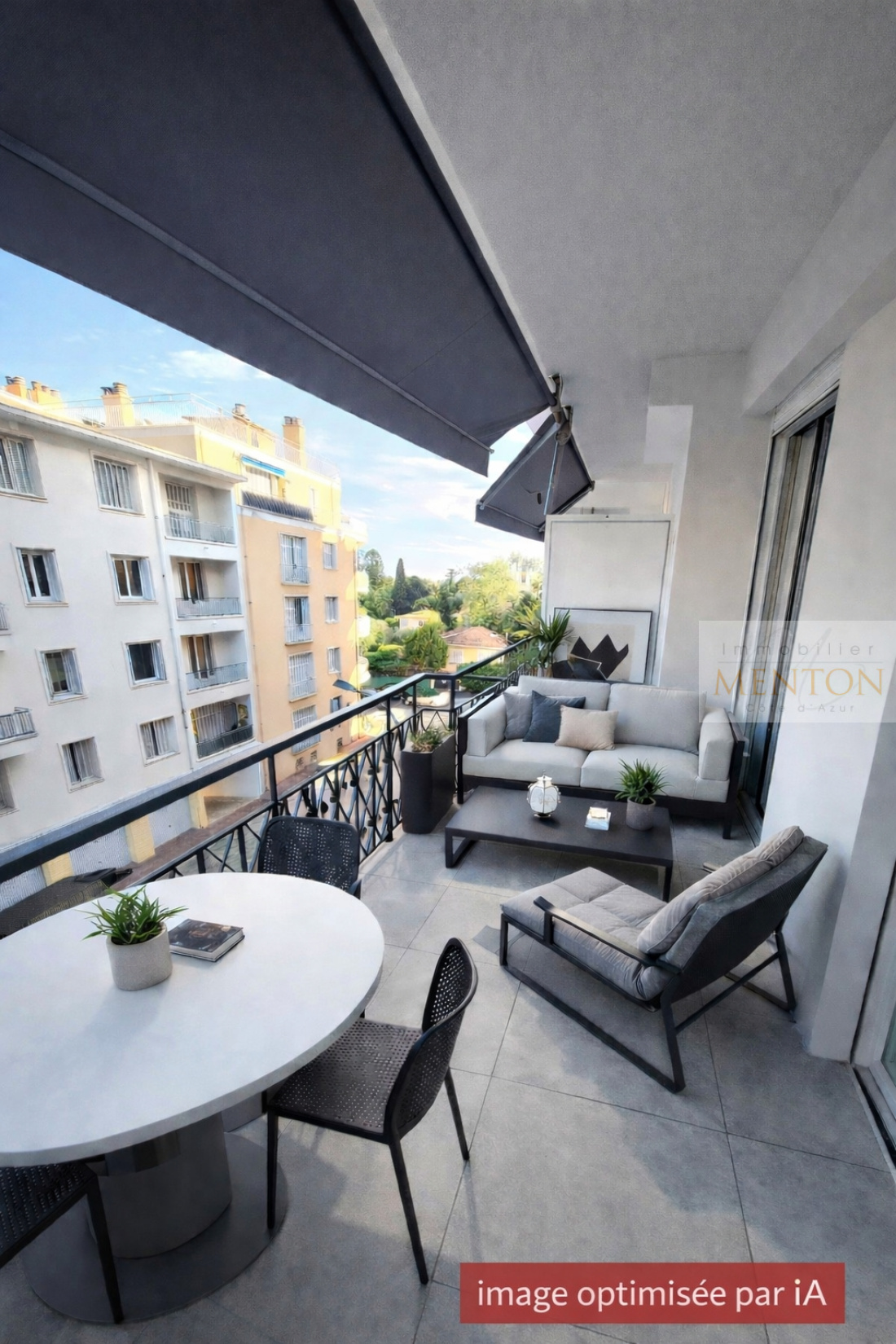 Menton quartier pigautier, à 300 m des plages ce beau studio, terrasse dans une résidence de standing. — photo 3
