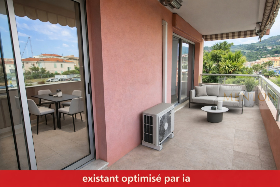 Menton, bas borrigo, appartement 3 pièces, 70 m² , 15 m² de terrasses , 3 ème étage, — photo 4