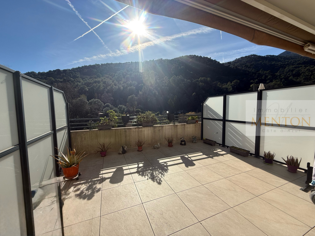 Menton - Gorbio au calme 2 pièces 48 m2 terrasse  27 m2, piscine — photo 2