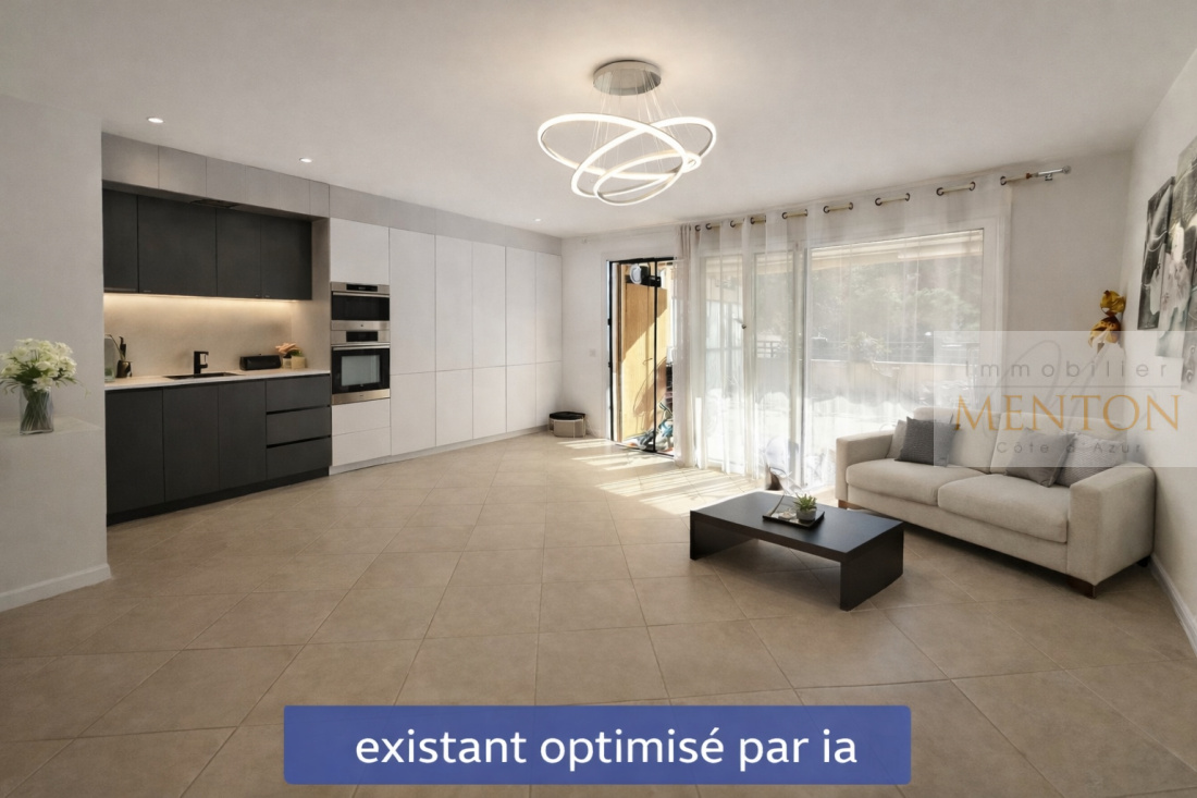 Menton - Gorbio au calme 2 pièces 48 m2 terrasse  27 m2, piscine — photo 3