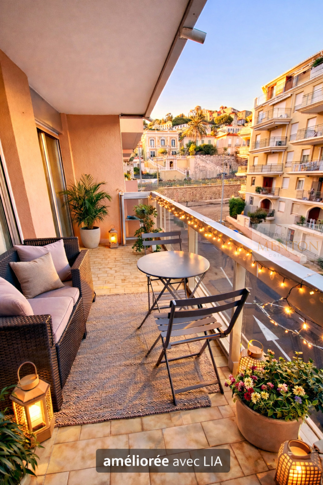 Au coeur de Menton, au calme, beau 2 pièces terrasse — Menton