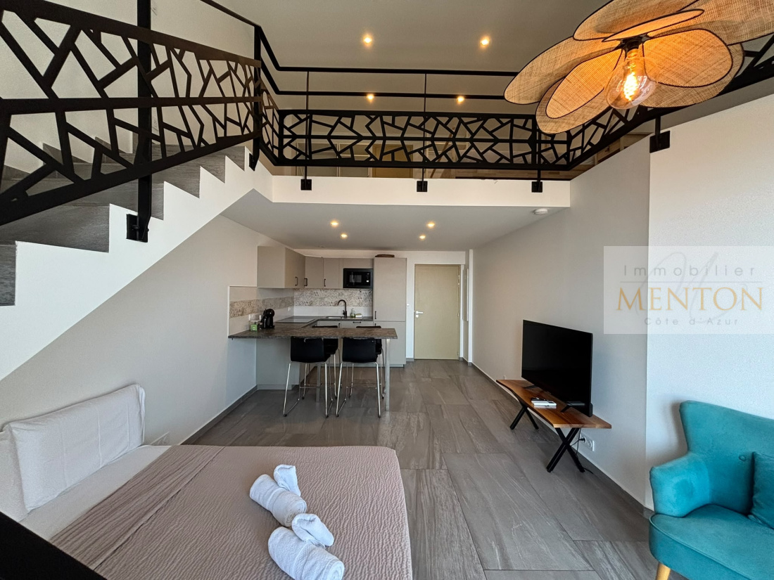 menton, immeuble de 4 duplex, 100%design, 100% location b&b, expo sud, vue mer, centre historique — photo 3