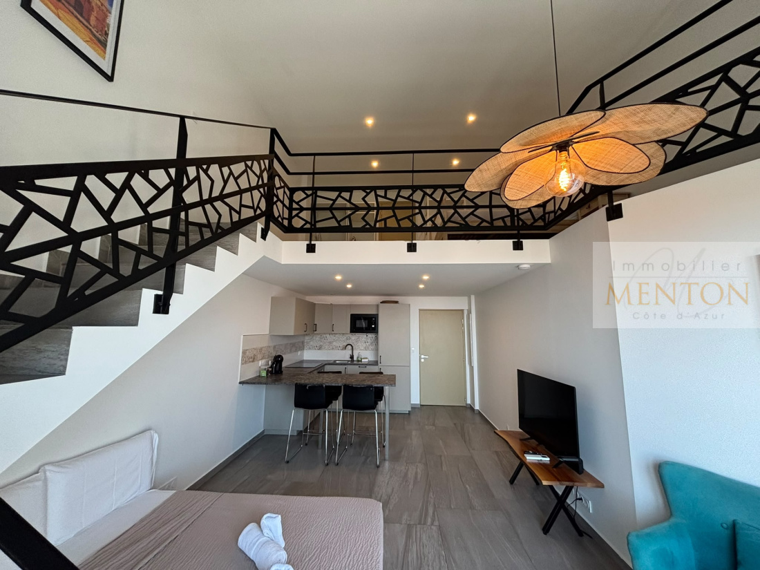 menton, immeuble de 4 duplex, 100%design, 100% location b&b, expo sud, vue mer, centre historique — photo 4