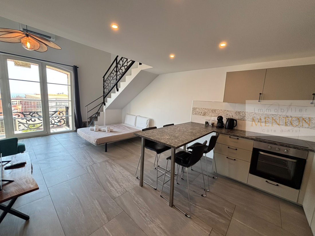 menton, immeuble de 4 duplex, 100%design, 100% location b&b, expo sud, vue mer, centre historique — photo 5