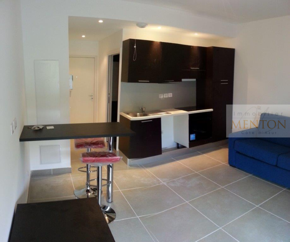 Menton à 2400 m des plages ce beau studio, terrasse, jardin , en étage, dans une résidence neuve — photo 4