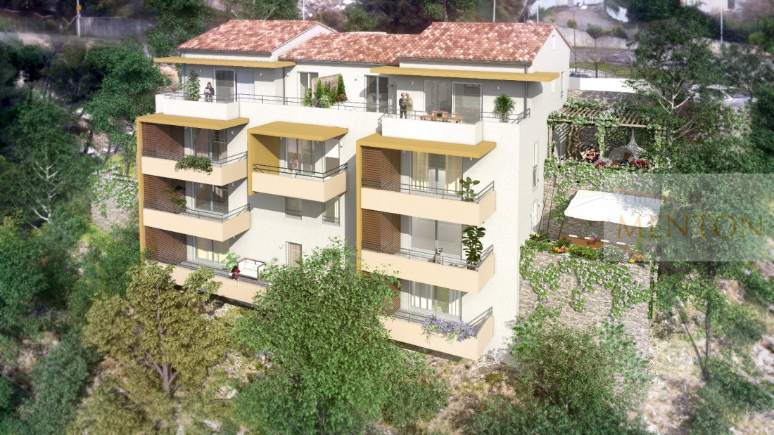 Menton, lancement programme neuf , les terrasses des serres de la Madone — Menton