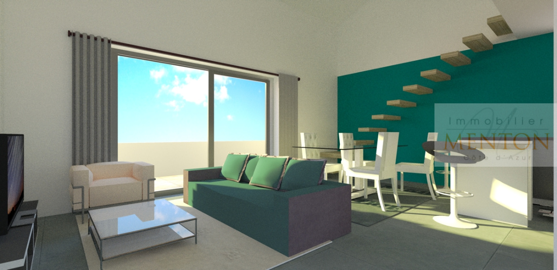 Menton, lancement programme neuf , les terrasses des serres de la Madone — photo 2