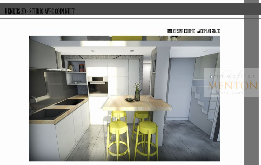menton carré d'or, ce loft , à 20 m des plages — photo 3