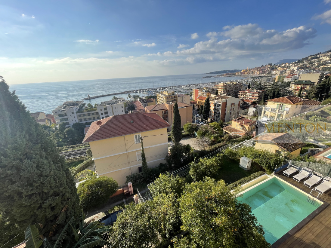 Menton, Garavan, Appartement villa de 4 Pièces, vue mer — photo 2