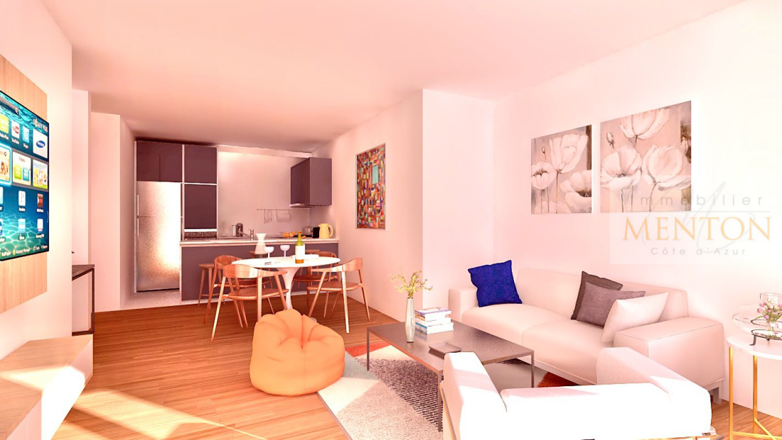Menton , annonciade, appartement villa de 70 ² , 180 m² de terrasse, 1000 m² de terrain — photo 2