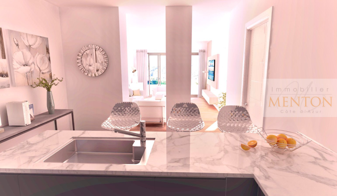 Menton annonciade, 4 pièces en appartement - villa de 127 m² et 88 m² de terrasse et 1000 m² de terrain — photo 5