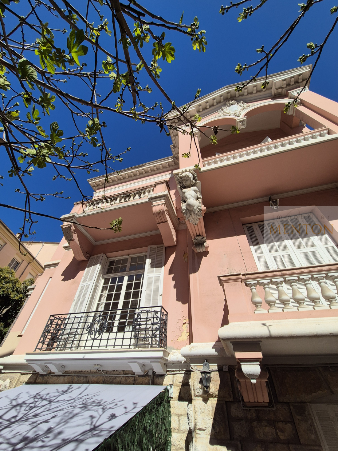 menton coeur centre ville , dans hotel particulier, appartement villa, 38 m² terrasse — photo 4