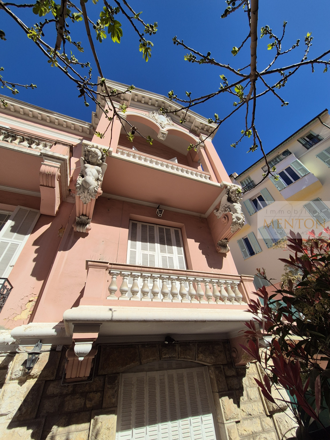 menton coeur centre ville , dans hotel particulier, appartement villa, 38 m² terrasse — photo 5