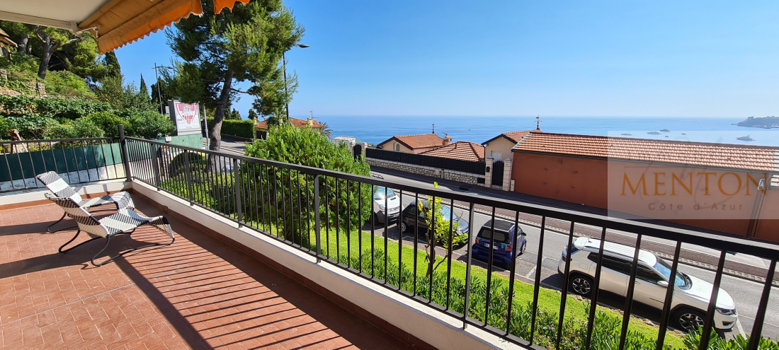 Roquebrune Cap Martin Beau 3 pièces , vue mer terrasse et jardin — photo 2
