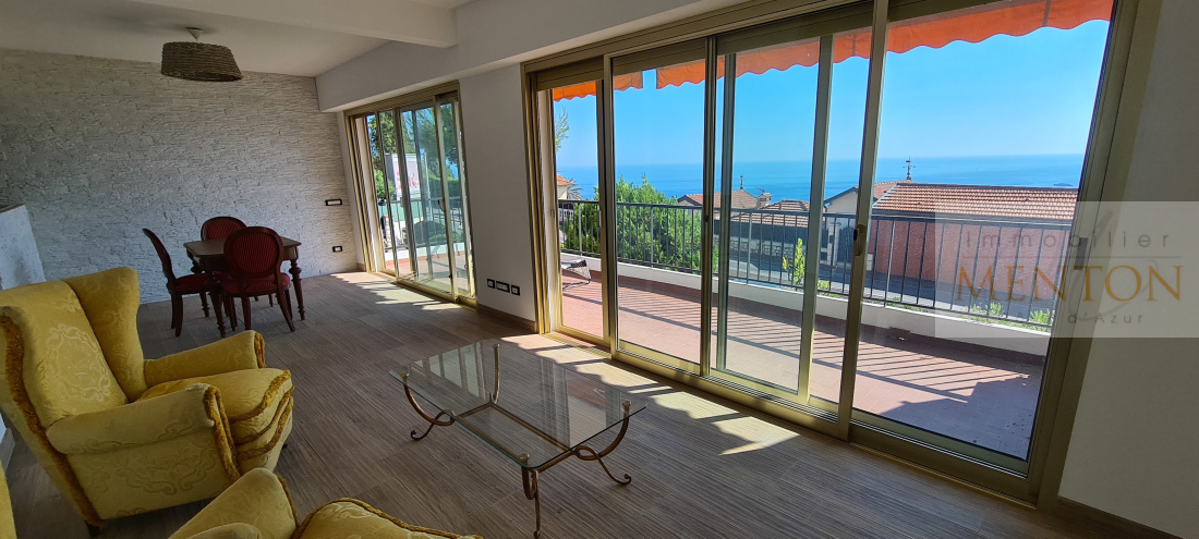 Roquebrune Cap Martin Beau 3 pièces , vue mer terrasse et jardin — photo 3