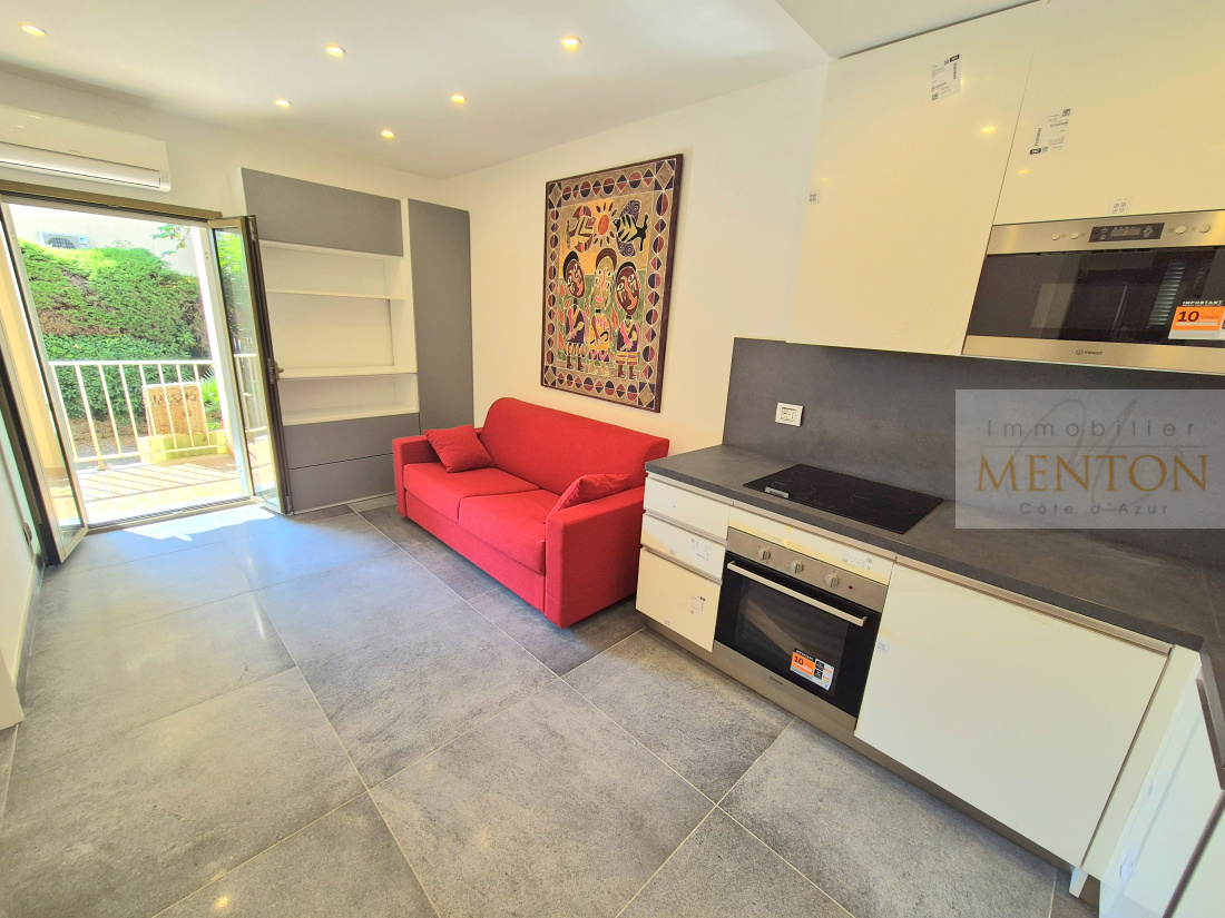 Roquebrune cap martin, 2 pièces 100% design,et rénové , terrasse, cave , à  10 m du bord de mer — photo 4