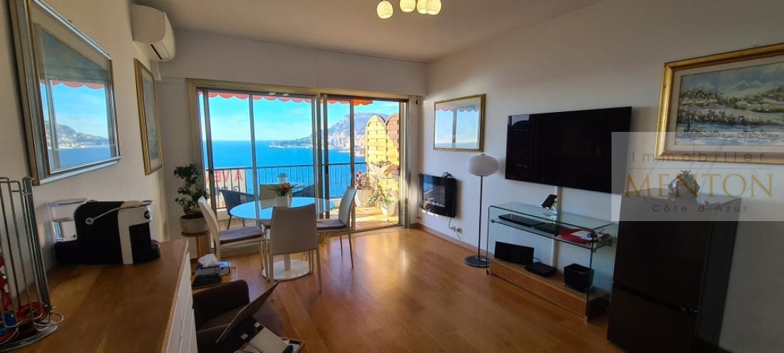 Roquebrune Cap Martin vue mer, dernier étage cave et garage — photo 3