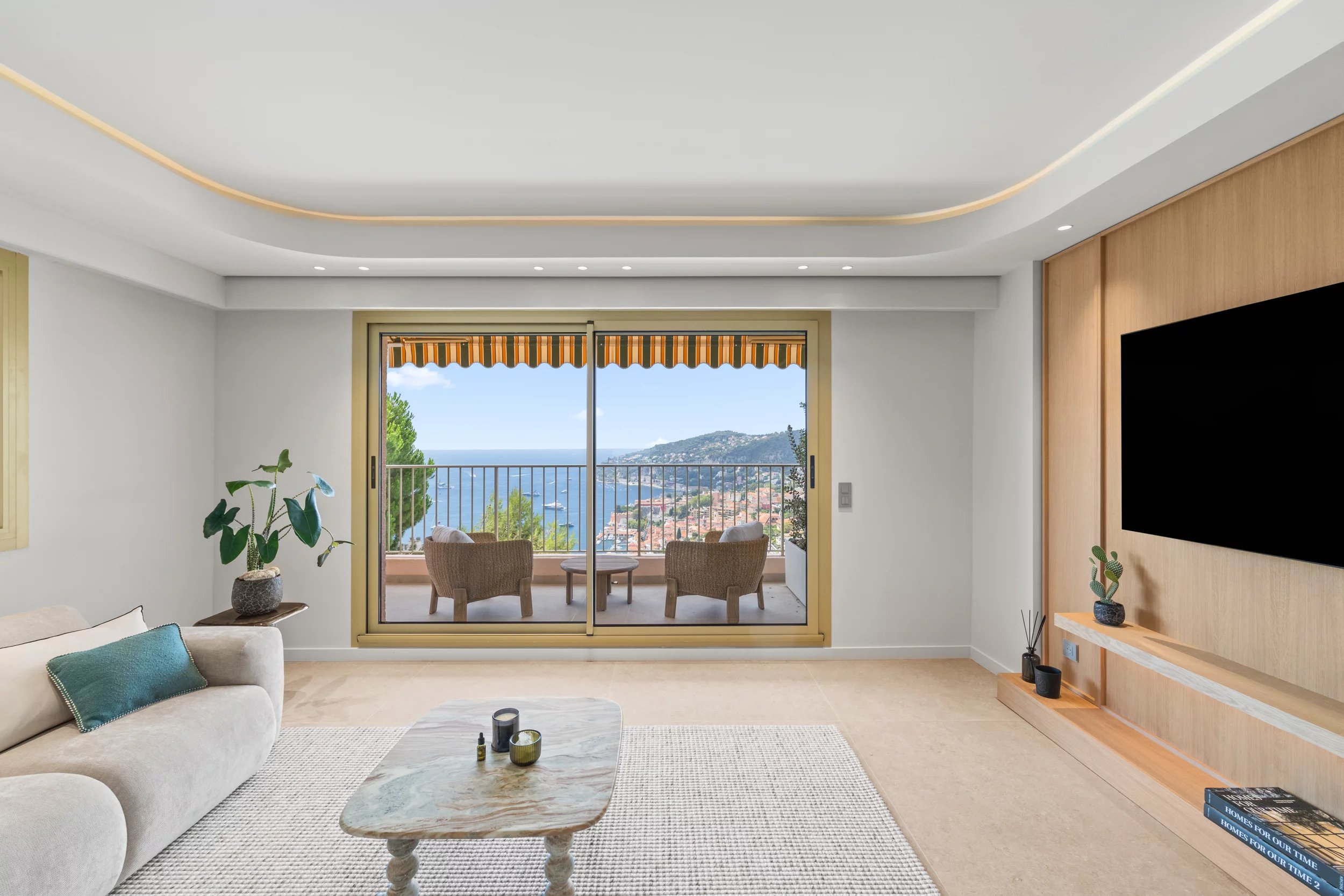 Achat Appartement Villefranche-sur-Mer 3 pièces rénové en rez de jardin avec vue mer — photo 1