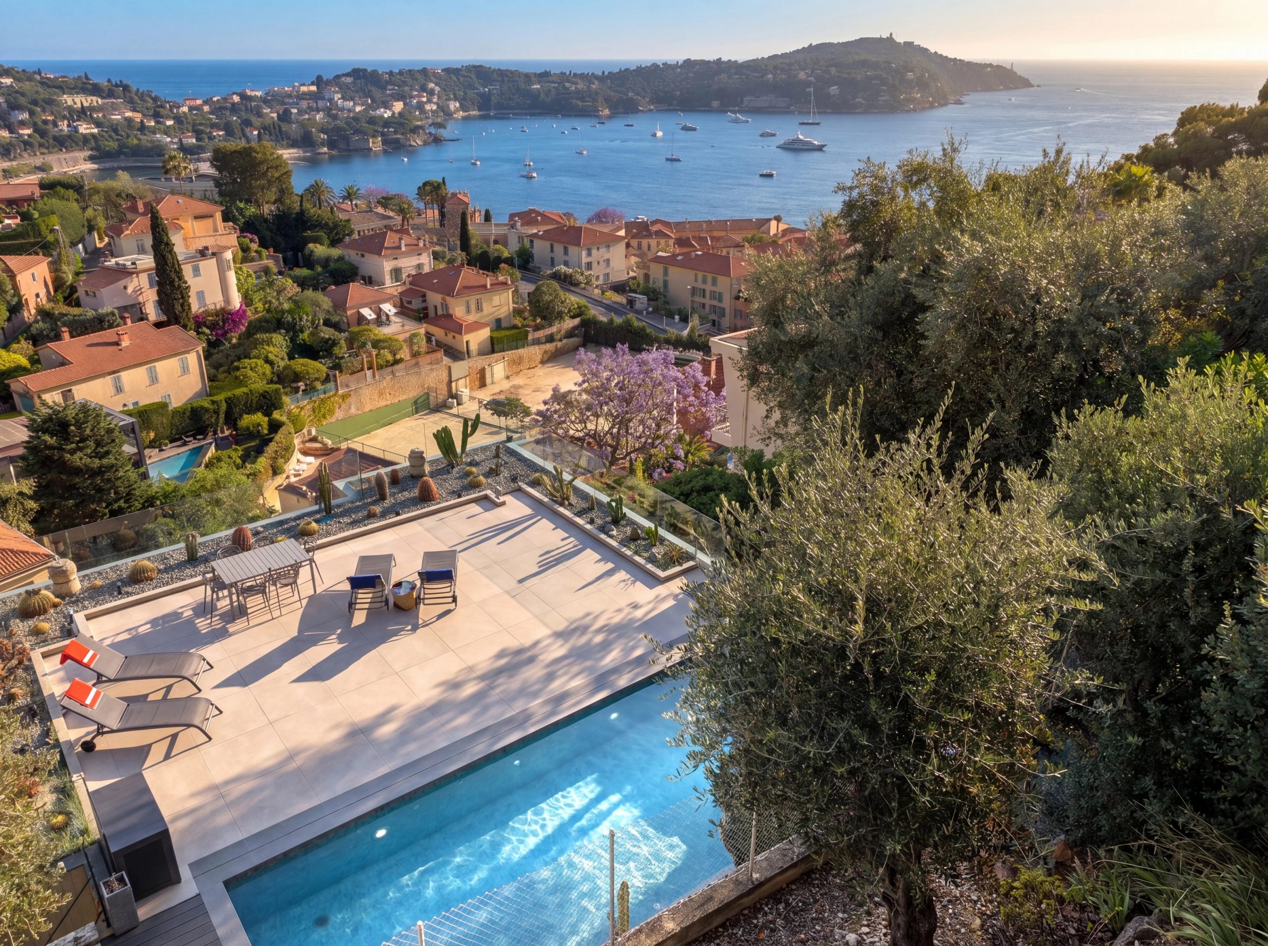 Achat Villa Villefranche-sur-Mer Toit terrasse et vue mer panoramique — photo 1